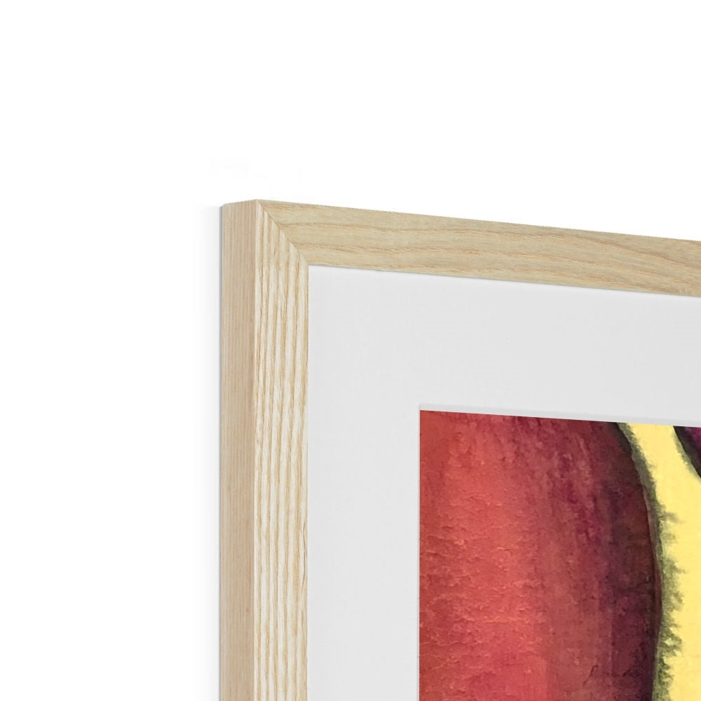 Zinnie II Kunstdruck gerahmt mit Passepartout
