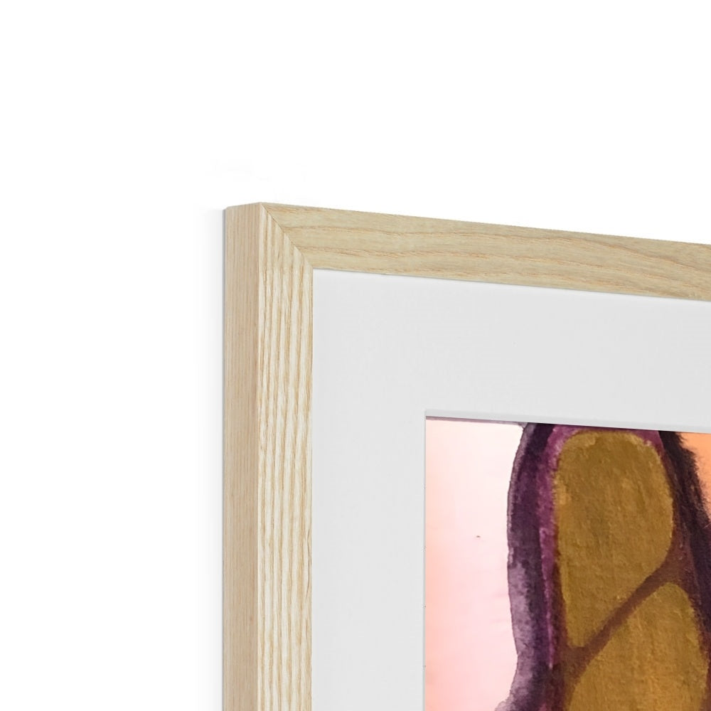 Chrysantheme II Kunstdruck gerahmt mit Passepartout