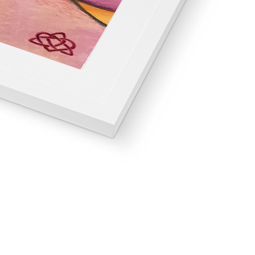 Zinnie II Kunstdruck gerahmt mit Passepartout