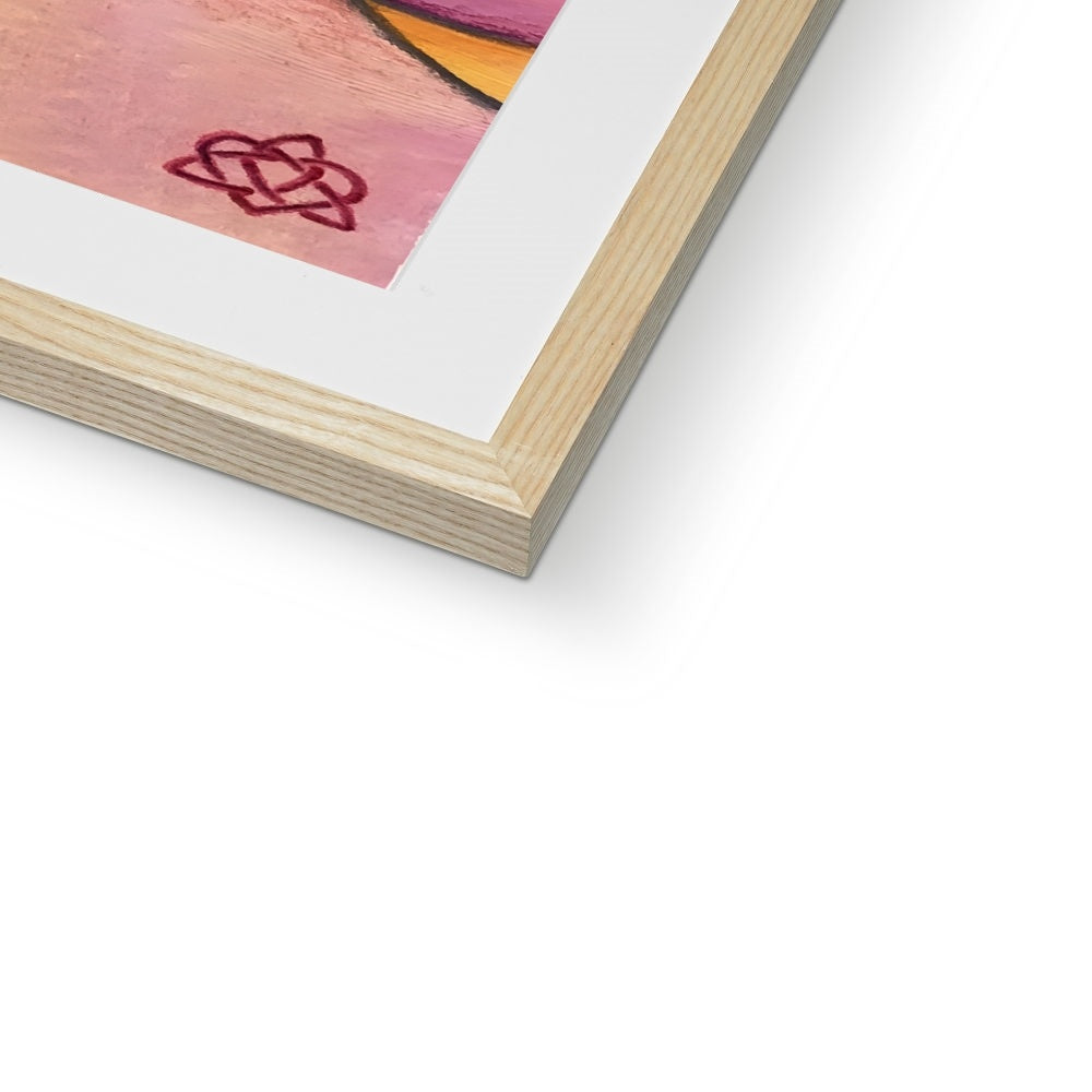 Zinnie II Kunstdruck gerahmt mit Passepartout