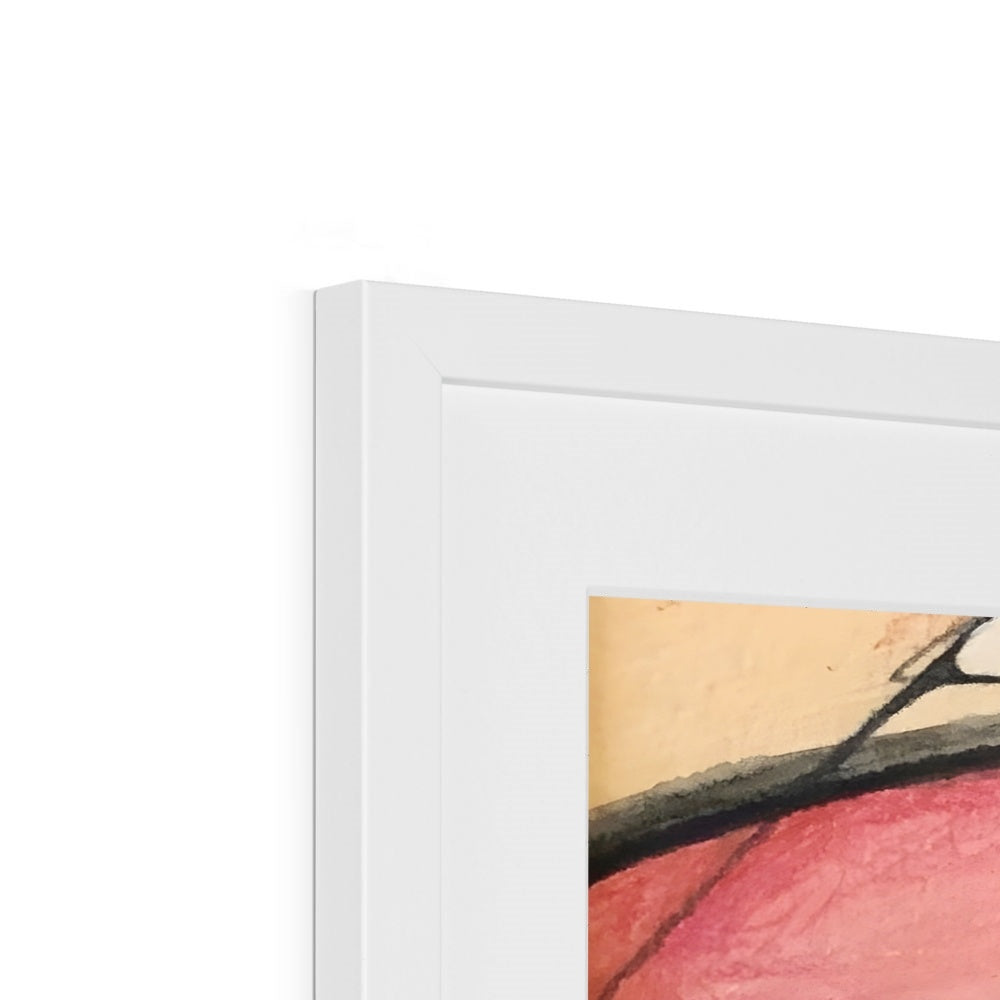 Rose I Kunstdruck gerahmt mit Passepartout