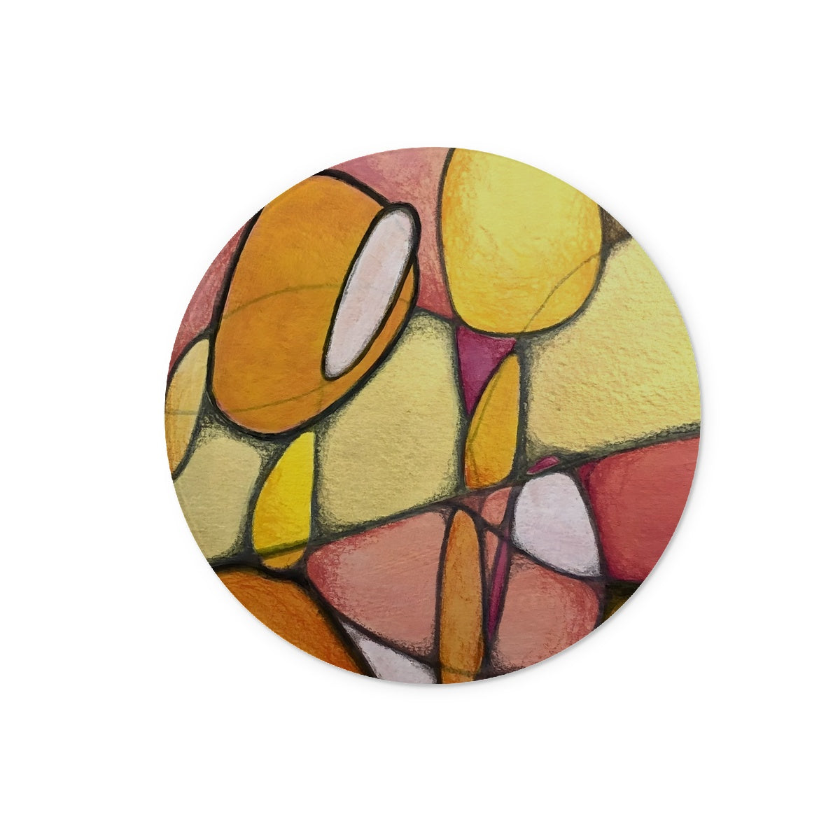 Zinnia I Glass Chopping Board