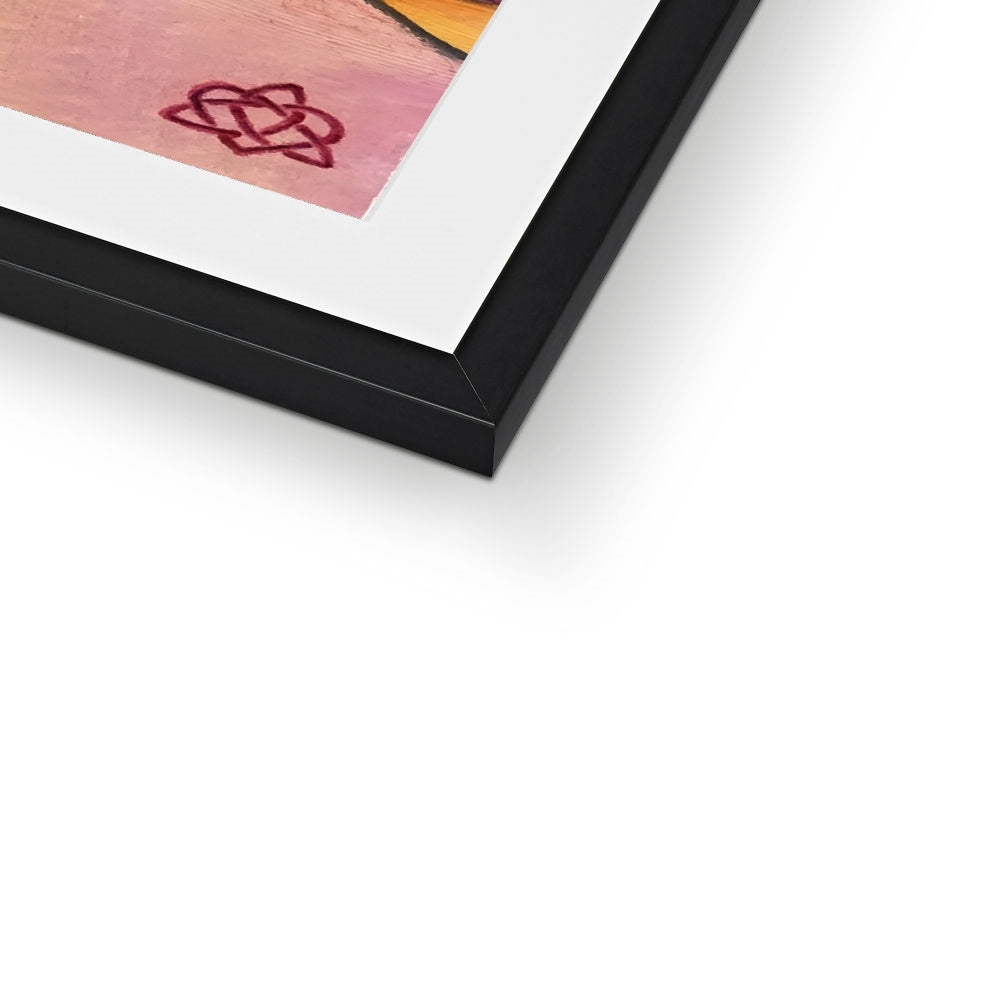 Zinnie II Kunstdruck gerahmt mit Passepartout