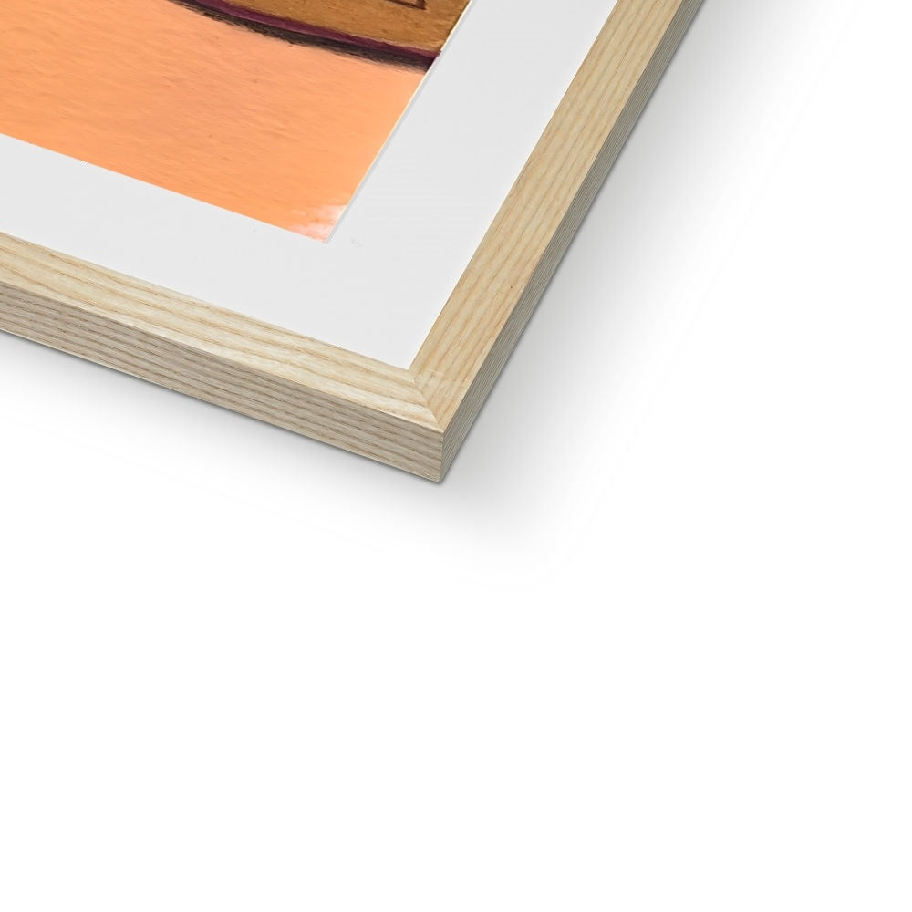 Chrysantheme II Kunstdruck gerahmt mit Passepartout