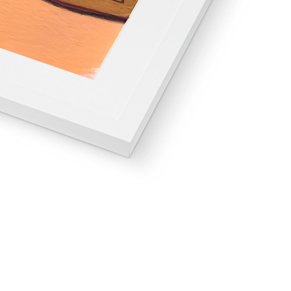 Chrysantheme II Kunstdruck gerahmt mit Passepartout