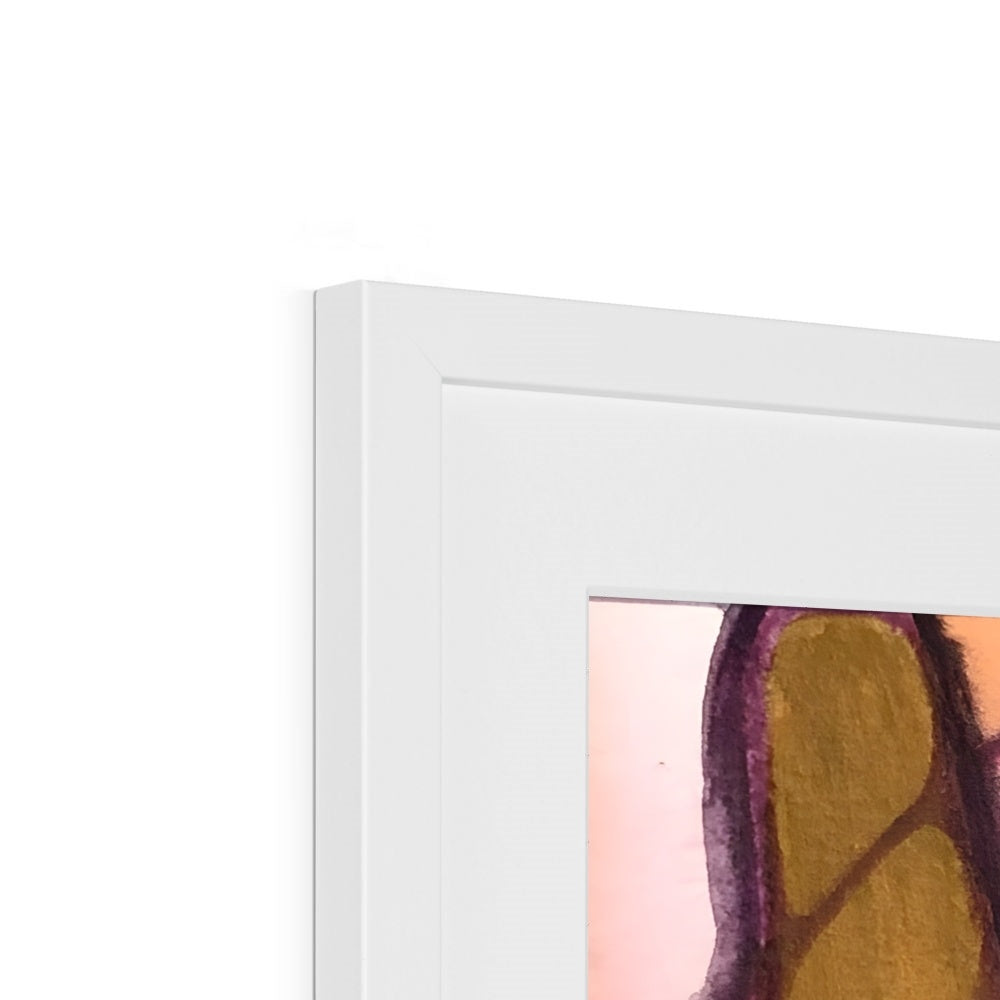 Chrysantheme II Kunstdruck gerahmt mit Passepartout