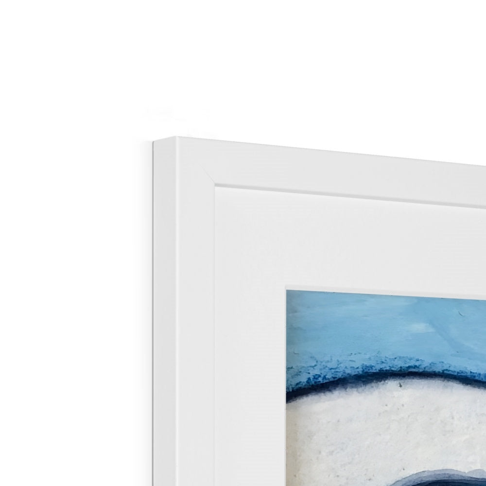 Kornblume I Kunstdruck gerahmt mit Passepartout