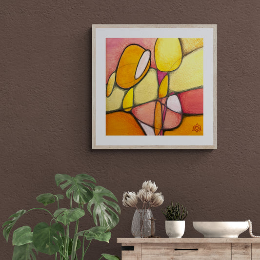 Zinnie I Kunstdruck