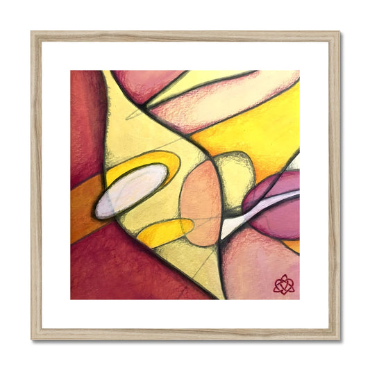 Zinnie II Kunstdruck gerahmt mit Passepartout | Vreni Renggli