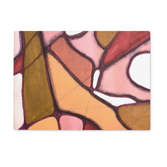  Chrysanthemum II Glass Chopping Board