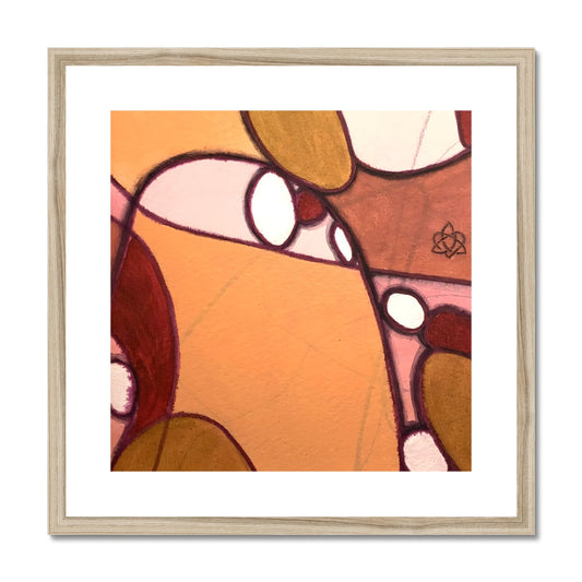 Chrysantheme I Kunstdruck gerahmt mit Passepartout | Vreni Renggli